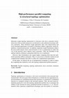 Research paper thumbnail of High Performance Parallel Computing in Structural Topology Optimization