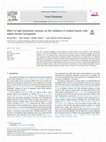 Research paper thumbnail of Effect of high hydrostatic pressure on the oxidation of washed muscle with added chicken hemoglobin