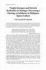 Research paper thumbnail of Virgilio Enriquez and Dietrich Bonhoeffer in Dialogue: Discerning a Theology of Solidarity in Philippine Kapwa-Culture