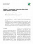 Research paper thumbnail of Evaluation of Antifingerprint Properties of Plastic Surfaces Used in Automotive Components