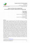 Research paper thumbnail of Impact of the COVID-19 Disruption on University Students’ Perceptions and Behavior