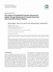 Research paper thumbnail of New Indices of Endothelial Function Measured by Digital Thermal Monitoring of Vascular Reactivity: Data from 6084 Patients Registry