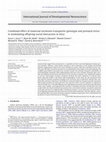 Research paper thumbnail of Combined effect of maternal serotonin transporter genotype and prenatal stress in modulating offspring social interaction in mice.