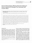 Research paper thumbnail of Intronic polymorphisms affecting alternative splicing of human dopamine D2 receptor are associated with cocaine abuse