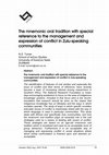 Research paper thumbnail of The mnemonic oral tradition with special reference to the management and expression of conflict in Zulu-speaking communities : research article