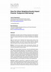 Research paper thumbnail of How Do Urban Neighbourhoods Impact Parents’ Subjective Well-being?