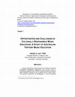 Research paper thumbnail of Opportunities and Challenges in Culturally Responsible Music Education