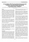 Research paper thumbnail of A case study of the perceived socio-environmental problems caused by illegal gold mining in Gwanda District, Zimbabwe