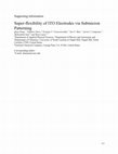 Research paper thumbnail of Superflexibility of ITO Electrodes via Submicron Patterning