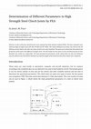 Research paper thumbnail of Determination of different parameters to high strength steel clinch joints by FEA