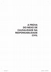 Research paper thumbnail of A prova do nexo de causalidade na responsabilidade civil