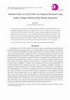 Research paper thumbnail of Sarbanes-Oxley Act Early Effect: An Empirical Research Using Auditor Change Prediction Data Mining Approaches