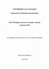 Research paper thumbnail of Les politiques de puissances russes en Ukraine Orientale