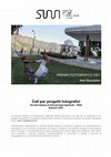 Research paper thumbnail of PREMIO FOTOGRAFICO 2021 Next Generation Call per progetti fotografici