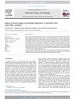 Research paper thumbnail of Impact of nozzle design on grinding temperature of hardened steel under MQL condition