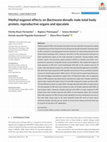 Research paper thumbnail of Methyl eugenol effects on Bactrocera dorsalis male total body protein, reproductive organs and ejaculate