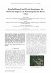 Research paper thumbnail of Rainfall Runoff and Flood Simulations for Hurricane Impacts on Woonasquatucket River, USA