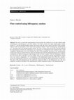 Research paper thumbnail of Flow control using bifrequency motion