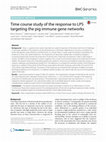 Research paper thumbnail of Time course study of the response to LPS targeting the pig immune gene networks