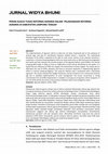 Research paper thumbnail of JURNAL WIDYA BHUMI PERAN GUGUS TUGAS REFORMA AGRARIA DALAM PELAKSANAAN REFORMA AGRARIA DI KABUPATEN LAMPUNG TENGAH