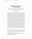 Research paper thumbnail of FROM SOCIAL EQUALITY TO COMPASSION: A Critique of the 2005 CASW Code of Ethics