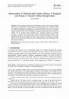 Research paper thumbnail of Intersections of Material and Literary History in Religion and Ritual of Ancient Arabia through Islam