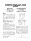 Research paper thumbnail of A hybrid system using PSO and data mining for determining the ranking of a new participant in Eurovision