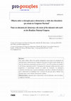 Research paper thumbnail of Olhares sobre a educação para a democracia: a visão dos educadores que atuam no Congresso Nacional 1 Views on education for democracy: the vision of the educators who work on the Brazilian National Congress