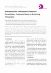 Research paper thumbnail of Evaluation of the Effectiveness of Masonry Consolidation Treatments Based on Scratching Tomography