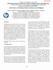 Research paper thumbnail of Best Practices of Technology Business Incubators in the Philippines