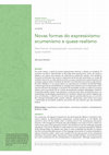 Research paper thumbnail of Novas formas do expressivismo: ecumenismo e quase-realismo