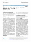 Research paper thumbnail of 26th Annual Computational Neuroscience Meeting (CNS*2017): Part 3