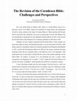 Research paper thumbnail of The Revision of the Cornilescu Bible: Challenges and Perspectives