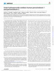 Research paper thumbnail of Urate hydroperoxide oxidizes human peroxiredoxin 1 and peroxiredoxin 2