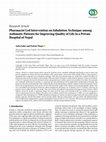 Research paper thumbnail of Pharmacist Led Intervention on Inhalation Technique among Asthmatic Patients for Improving Quality of Life in a Private Hospital of Nepal