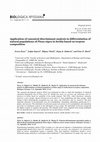 Research paper thumbnail of Application of canonical discriminant analysis in differentiation of natural populations of Pinus nigra in Serbia based on terpene composition