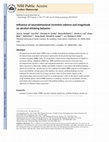 Research paper thumbnail of Influence of neurobehavioral incentive valence and magnitude on alcohol drinking behavior