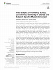 Research paper thumbnail of Intra-Subject Consistency during Locomotion: Similarity in Shared and Subject-Specific Muscle Synergies