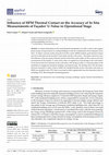 Research paper thumbnail of Influence of HFM Thermal Contact on the Accuracy of In Situ Measurements of Façades’ U-Value in Operational Stage