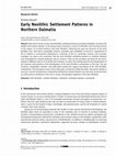 Research paper thumbnail of Early Neolithic Settlement Patterns in Northern Dalmatia