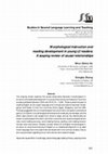 Research paper thumbnail of Morphological instruction and reading development in young L2 readers: A scoping review of causal relationships