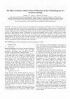 Research paper thumbnail of The Effect of Clusters within Crowds of Pedestrians on the Vertical Response of a Flexible Footbridge