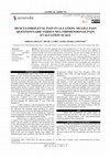 Research paper thumbnail of Musculoskeletal Pain Evaluation: McGill Pain Questionnaire Versus Multidimensional Pain Evaluation Scale