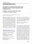 Research paper thumbnail of Development of a PCR-based SNP marker system for effective selection of kernel length and kernel elongation in rice