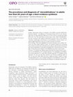 Research paper thumbnail of The prevalence and diagnosis of ‘stereoblindness’ in adults less than 60 years of age: a best evidence synthesis