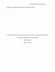 Research paper thumbnail of Computer Mediated Communication and its Affect on the Social Functioning and Psychological Well-being of Traditional Aged College Students