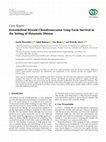 Research paper thumbnail of Extraskeletal Myxoid Chondrosarcoma: Long-Term Survival in the Setting of Metastatic Disease