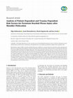 Research paper thumbnail of Analysis of Patient-Dependent and Trauma-Dependent Risk Factors for Persistent Brachial Plexus Injury after Shoulder Dislocation