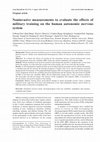 Research paper thumbnail of Noninvasive measurements to evaluate the effects of military training on the human autonomic nervous system