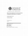 Research paper thumbnail of Macroeconomic Implications of the Underground Sector: Challenging the Double Business Cycle Approach